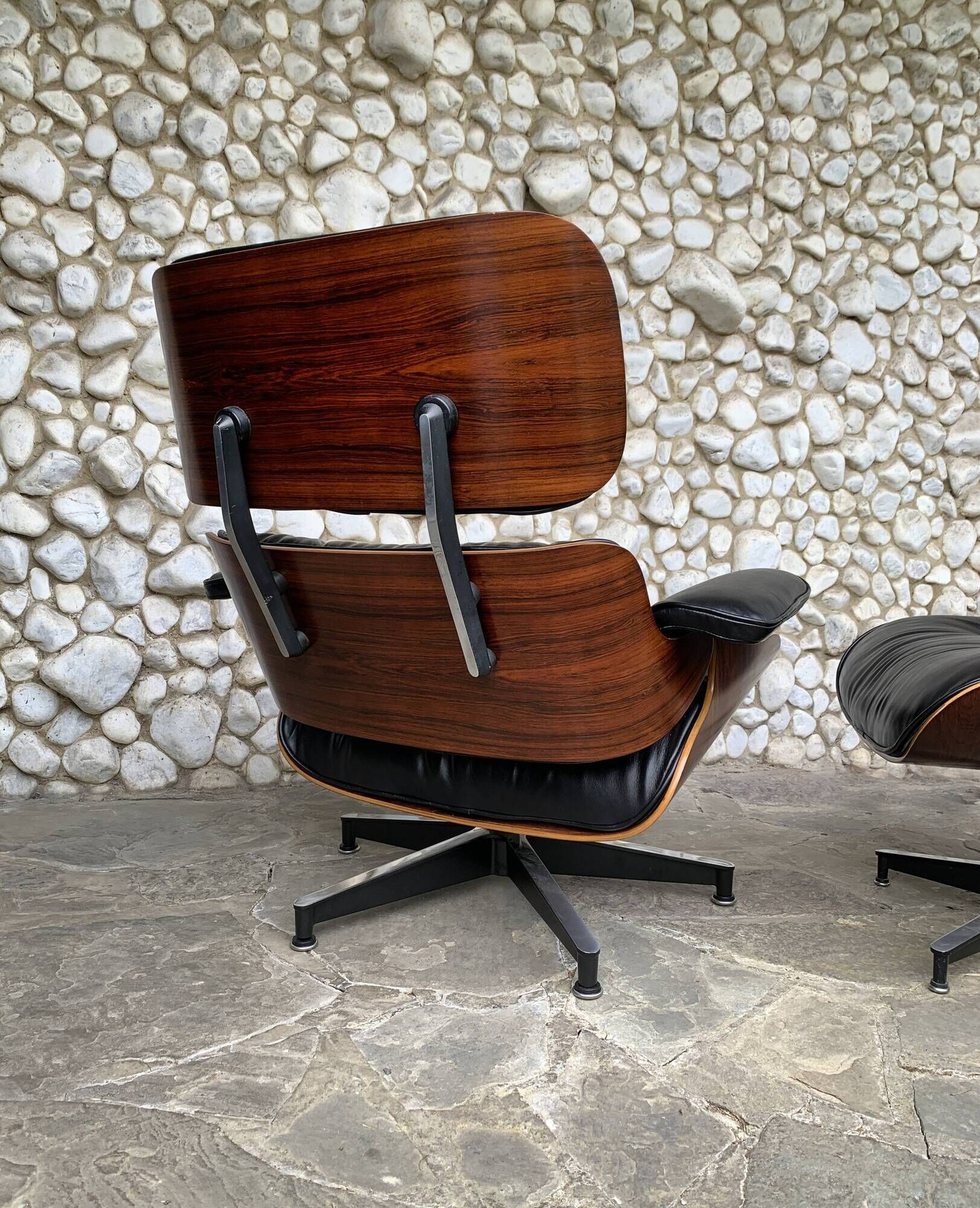 Fauteuil Lounge Herman Miller Charles & Ray Eames 1976 Palissandre Nv Cuir