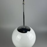 1960s and 1970s Globe Lamp, Hanging Lamp, Glass Ceiling Lamp, Space Age Des