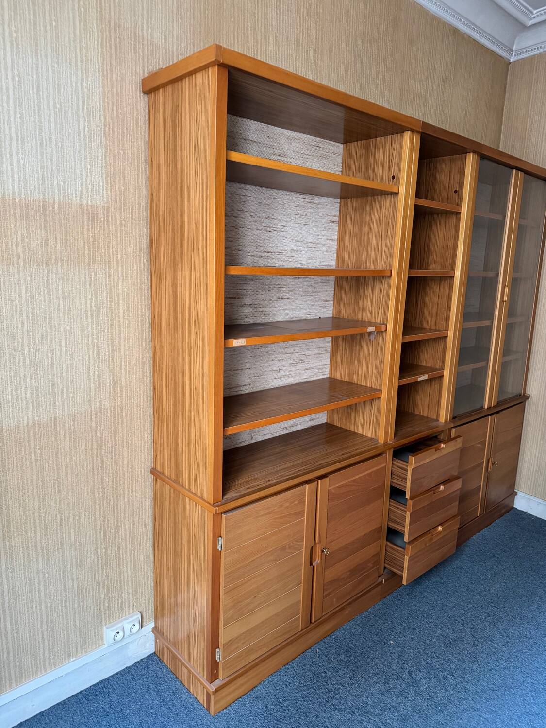Large modular bookshelf – Simat – Scandinavian design 1970