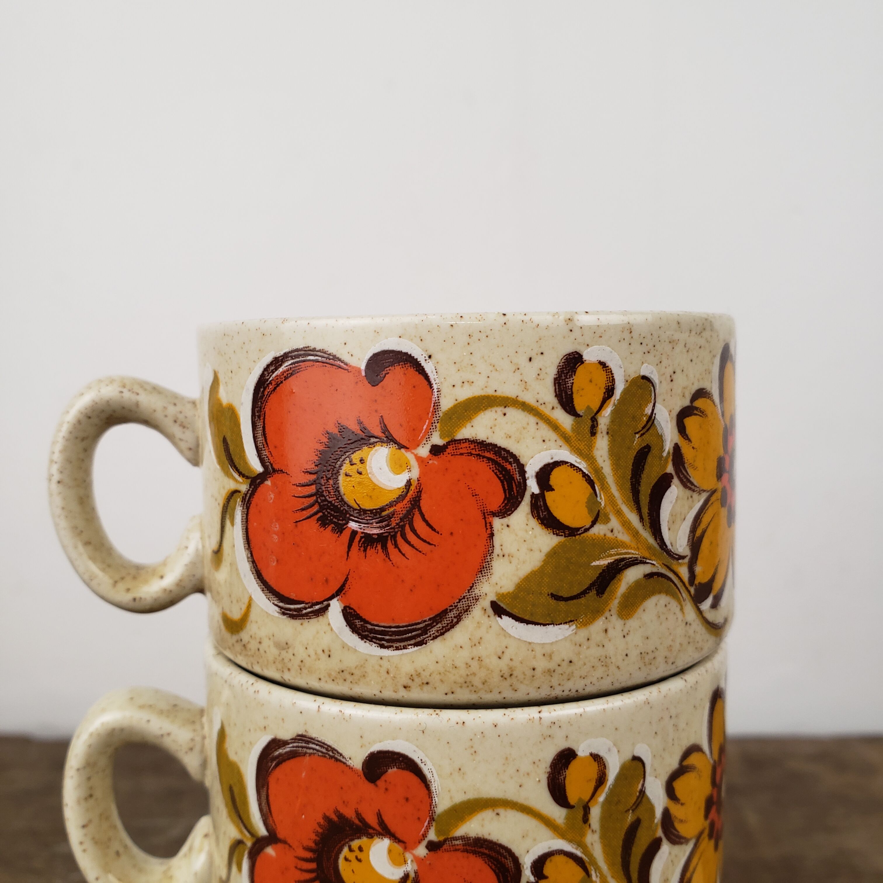 Vintage cups 70' x6 - Weidmann, Italian porcelain