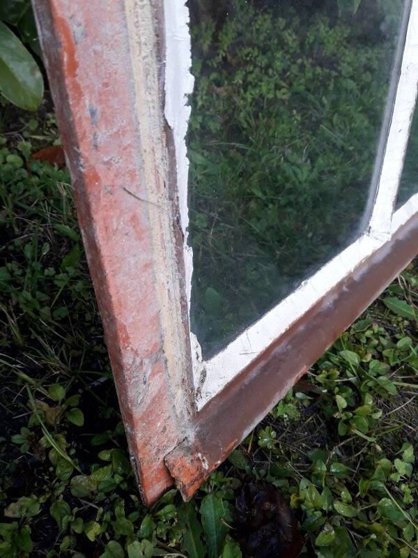 W84xH137.5 industrial curved metal glass frame window