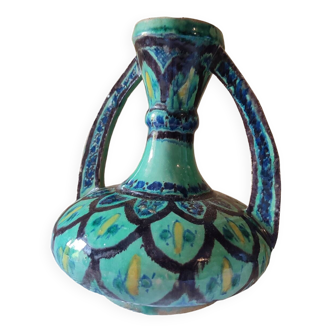 Vase à anses céramique traditionnelle Afrique du Nord