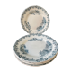 Set of 5 plates Terre De Fer Choisy Le Roi, model "Saigon"
