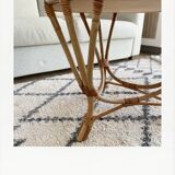 Table basse en rotin