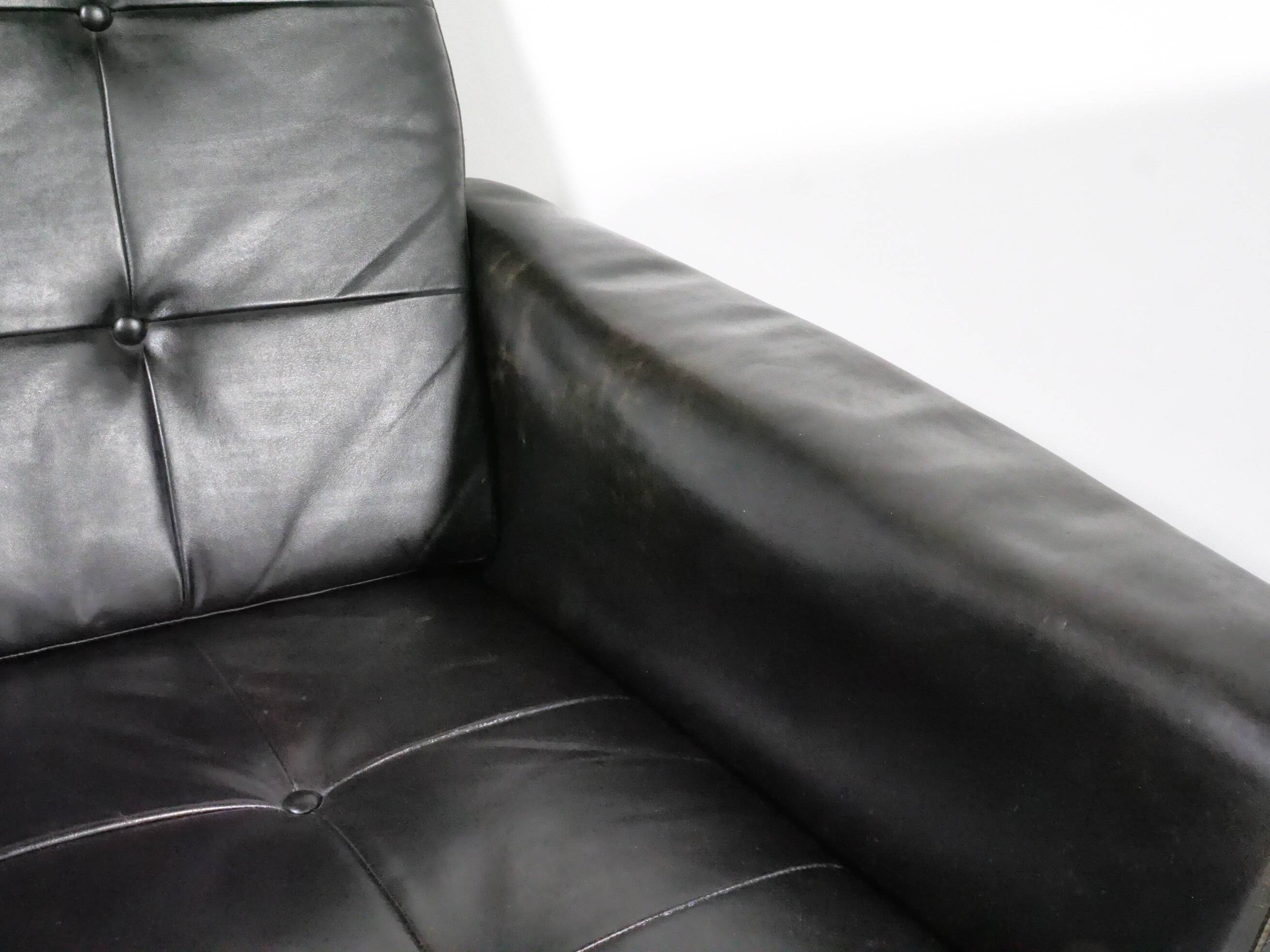 Mid-Century Design Leather Set – Sofa & Armchairs 1960s