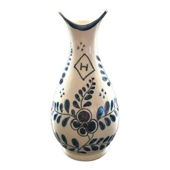 Blue floral decoration vase