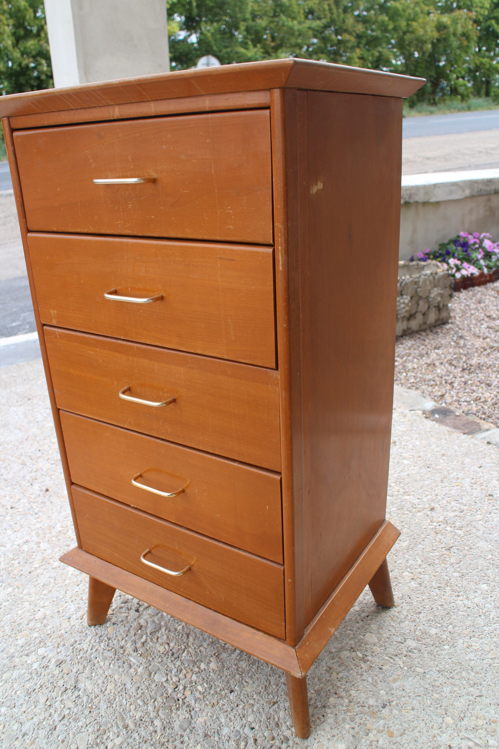 Chiffonnier pieds compas vintage