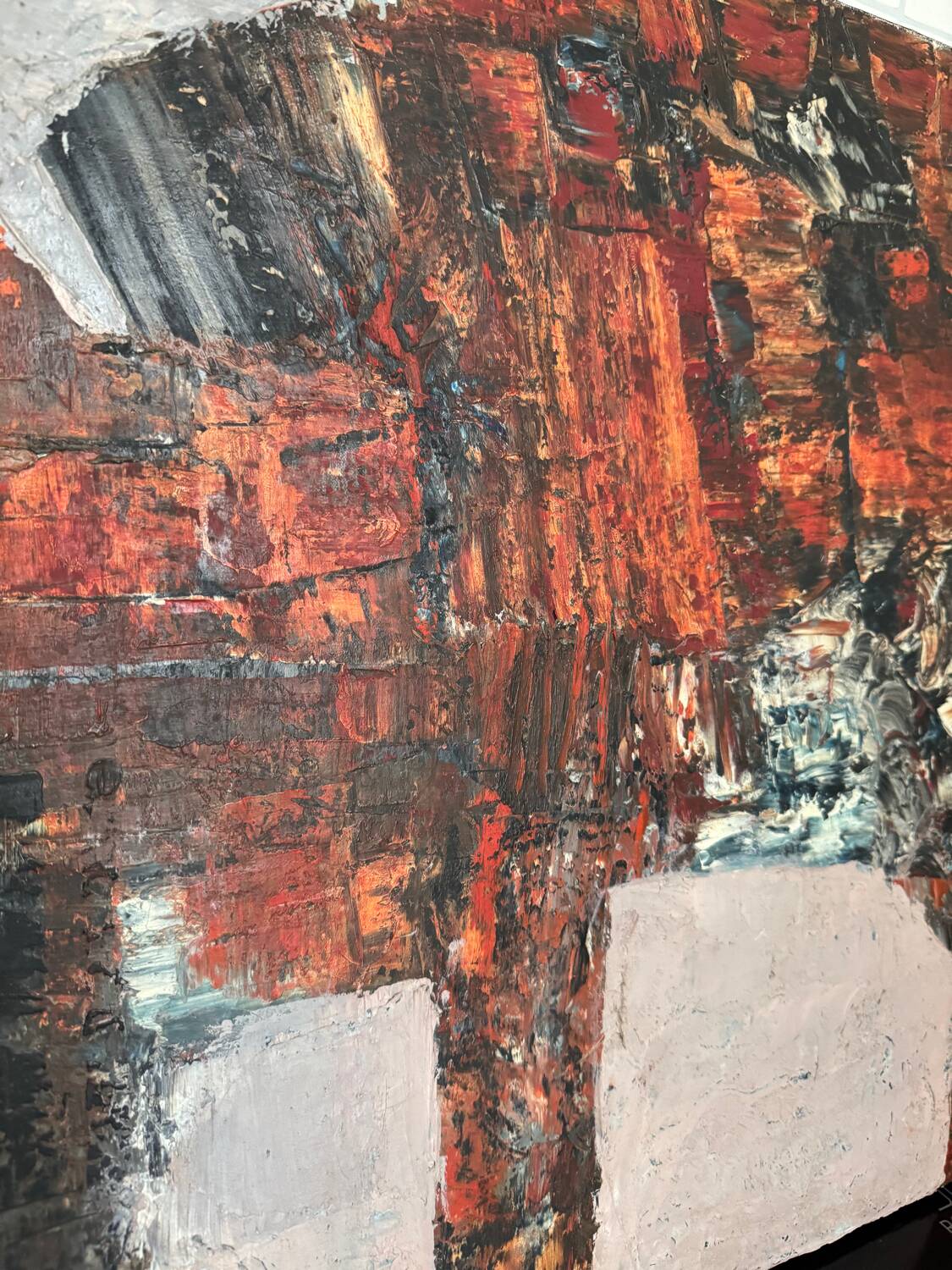 Tableau abstrait années 50