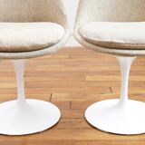 2 Chaises – Tulipe - Eero SAARINEN – Knoll - Pivotante