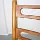 Vintage wooden & brass dining chairs