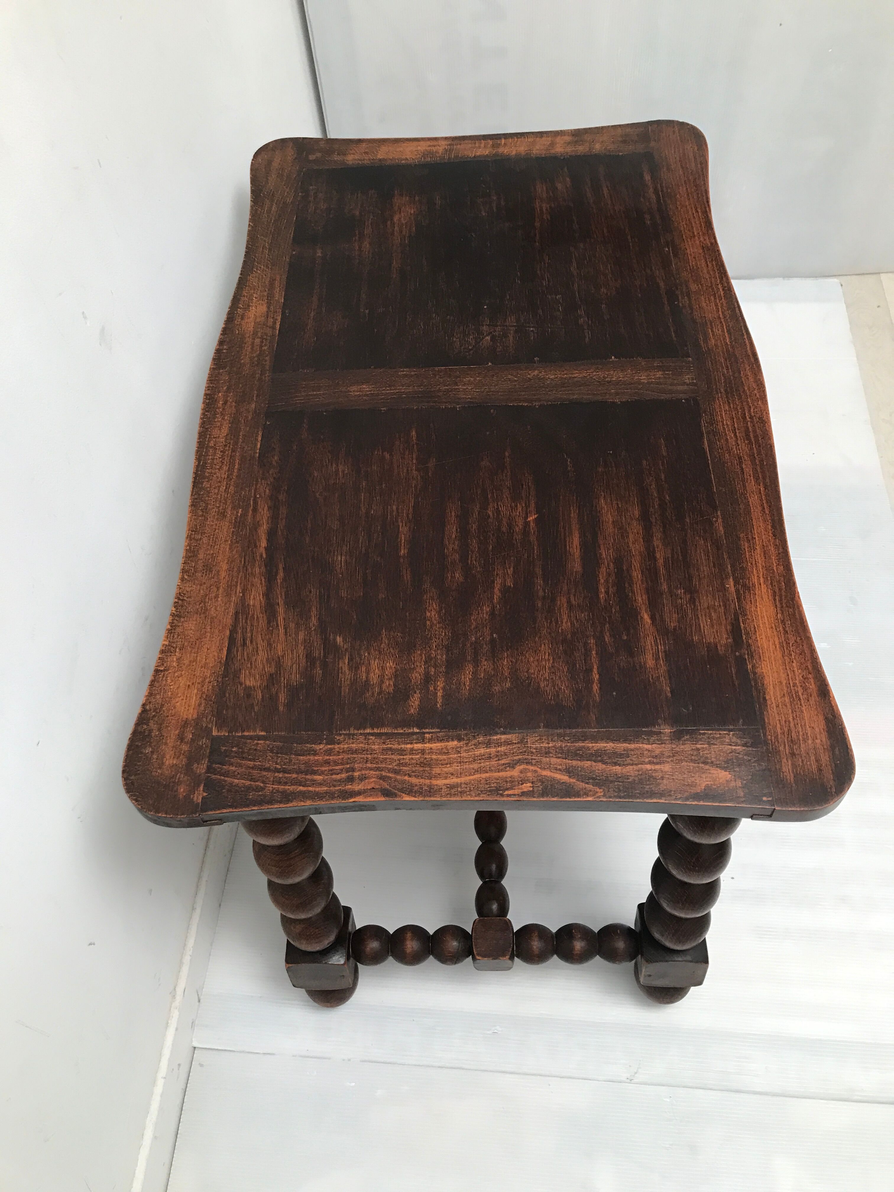 Wooden coffee table legs turned vintage