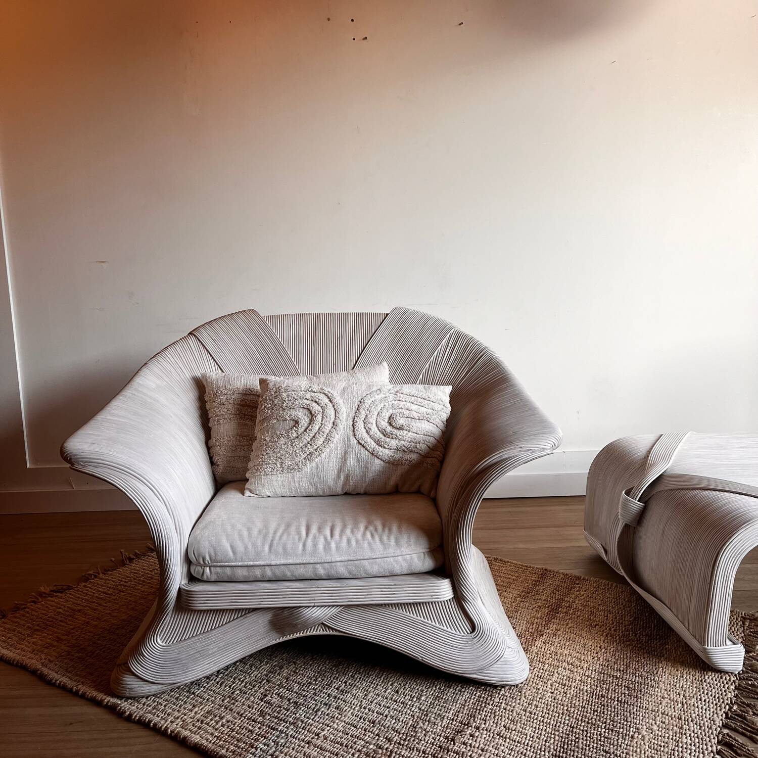 Betty Cobonpue Scultura rattan fauteuil 80’s