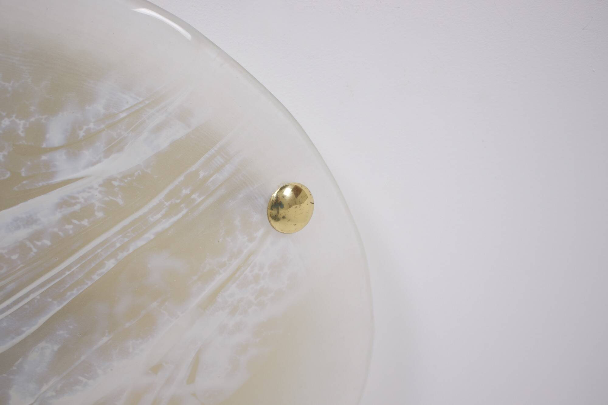 Brass and Murano ceiling light, 1970's.