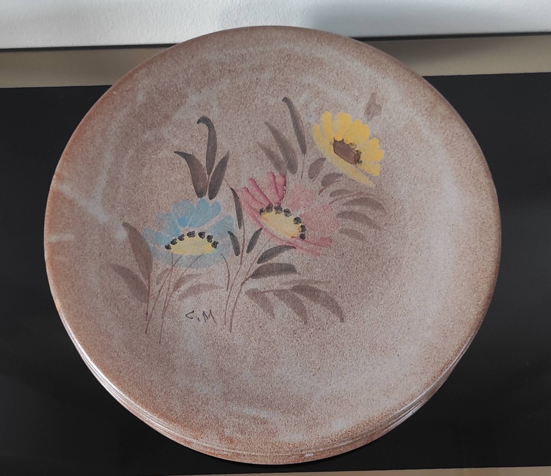 Vintage stoneware plates