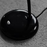Vintage Bauhaus German Minimalist Black Metal Desk Lamp from Gebrüder Cosack Gecos, 1940s
