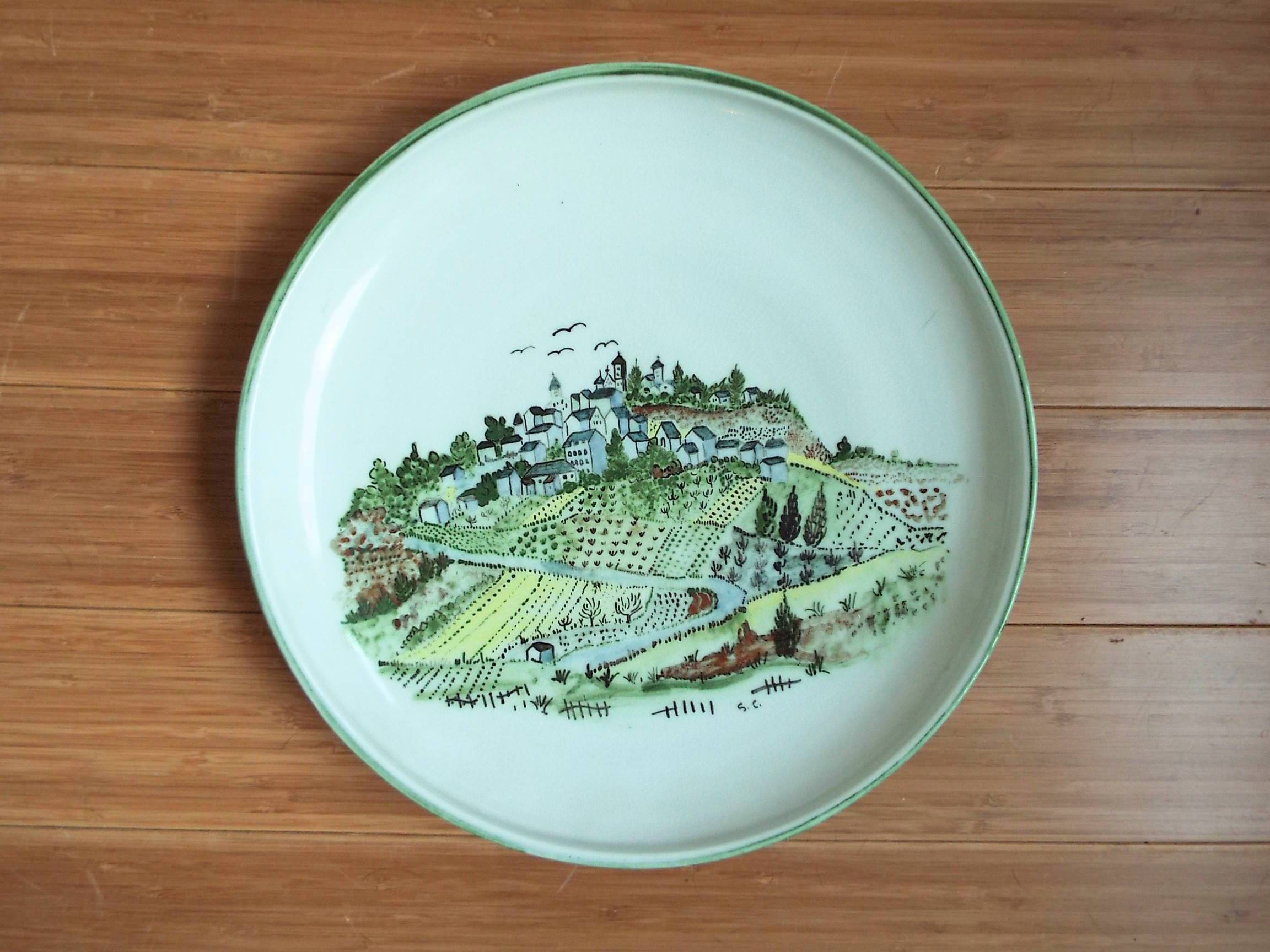 Yvonne Seyve and Josiane Chaudet stoneware dish