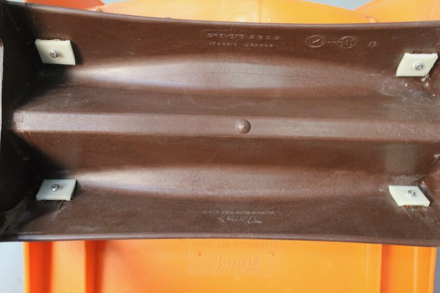 Suite of 4 vintage stamp chairs