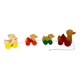 Old vintage wooden duck toy to pull