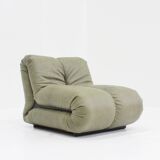 Pagru leather lounge chairs Claudio Vagnoni 1P Italy 1971