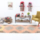 408x91cm vintage capet runner rug