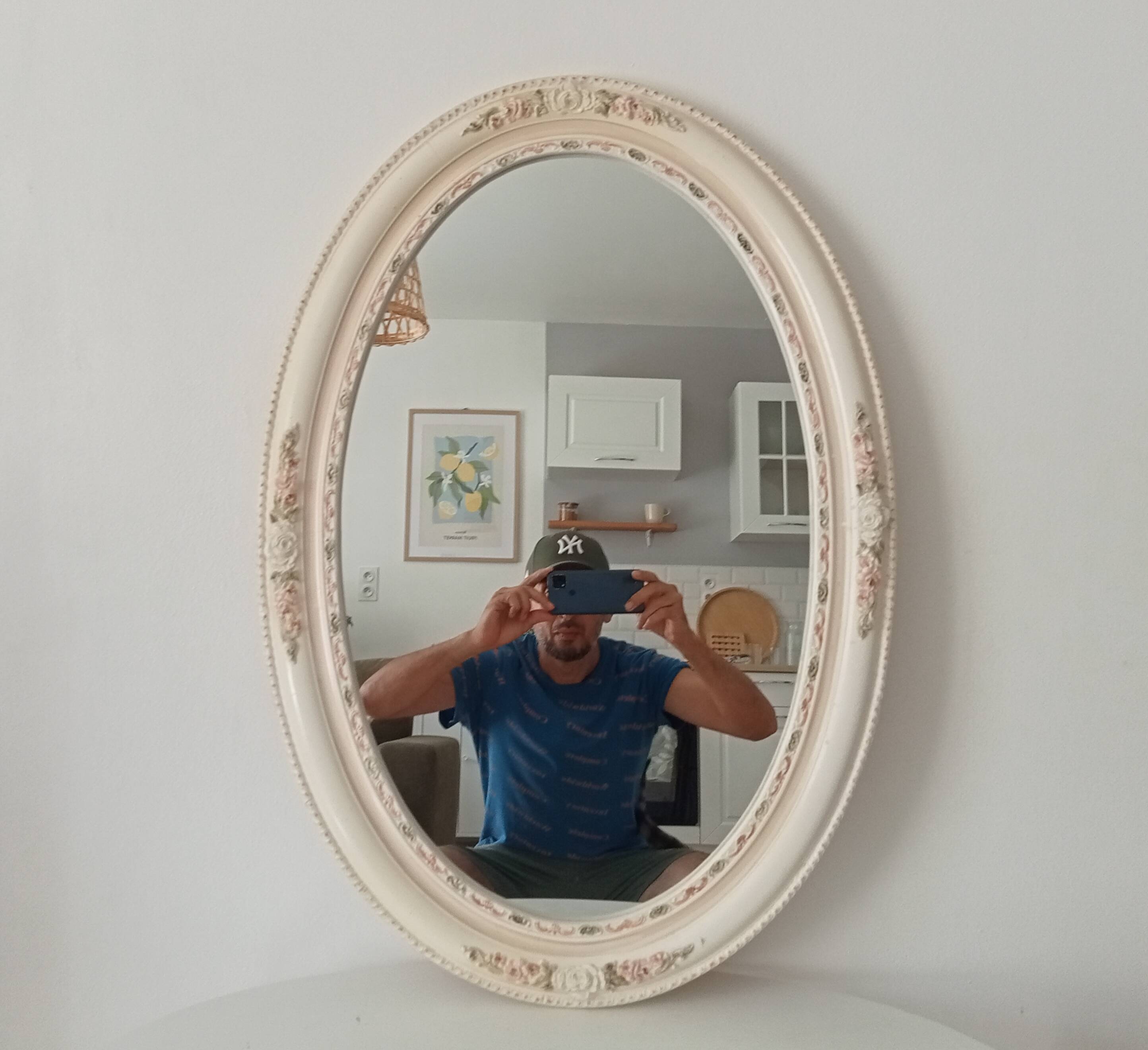 Vintage ceramic mirror from the 60s/70s.