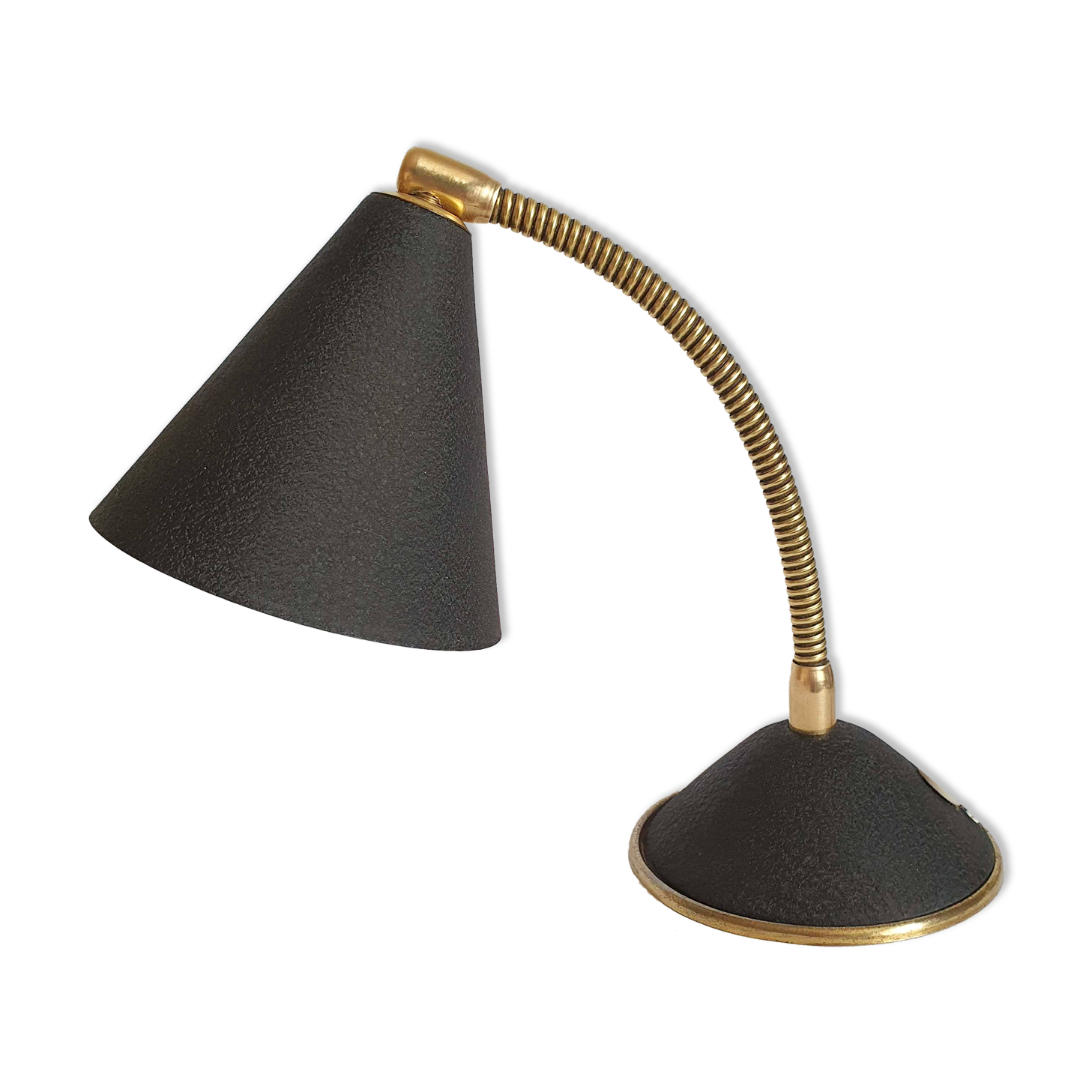 Brass casserole lamp 50s
