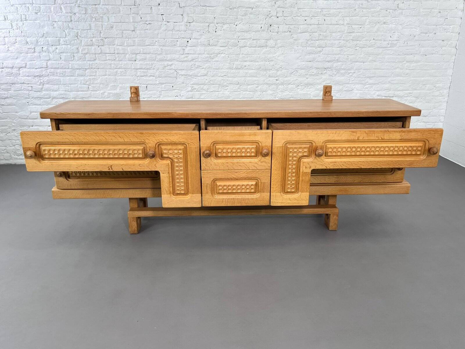 Vintage Oak Sideboard by Guillerme and Chambron for Your Home, 1960s