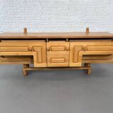 Vintage Oak Sideboard by Guillerme and Chambron for Your Home, 1960s