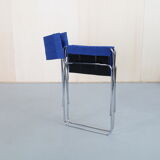 Vintage italian chrome folding chair, 1960s