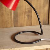 Small red table lamp, 1950's