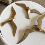 3 brass seagulls