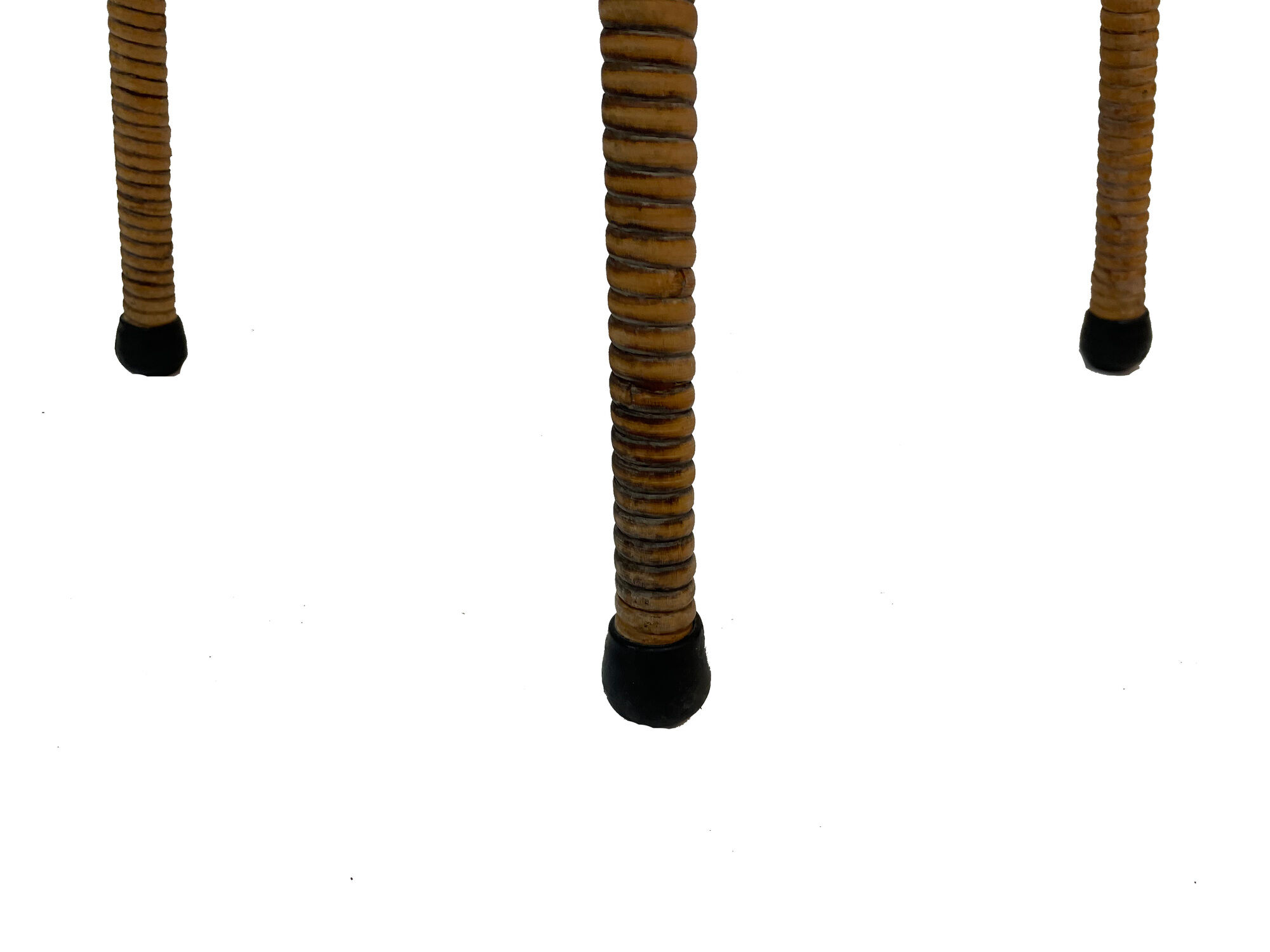 Set of four vintage rattan bar stools 1960 Nederland Design