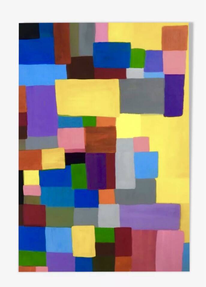 Abstract Yellow Painting