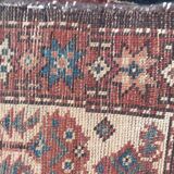 Tapis ancien persan Bakhtiar style savonnerie fait main - 137x265 cm
