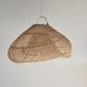 Small rattan lampshade in the shape of a braided hat