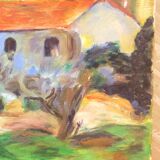 Oil on canvas landscape of Provence