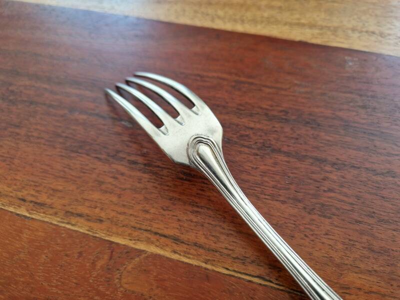Christofle - Spatours model table fork in silver-plated metal
