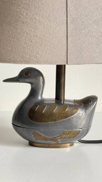 Vintage duck lamp