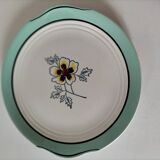 Céranord Saint-Amand dish, Églantine model, almond green