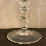 6 verres à pied soufflés et gravés en cristal La Rochère