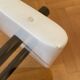 1980s White Marble Rectangular Coffee Table Postmodern Glass