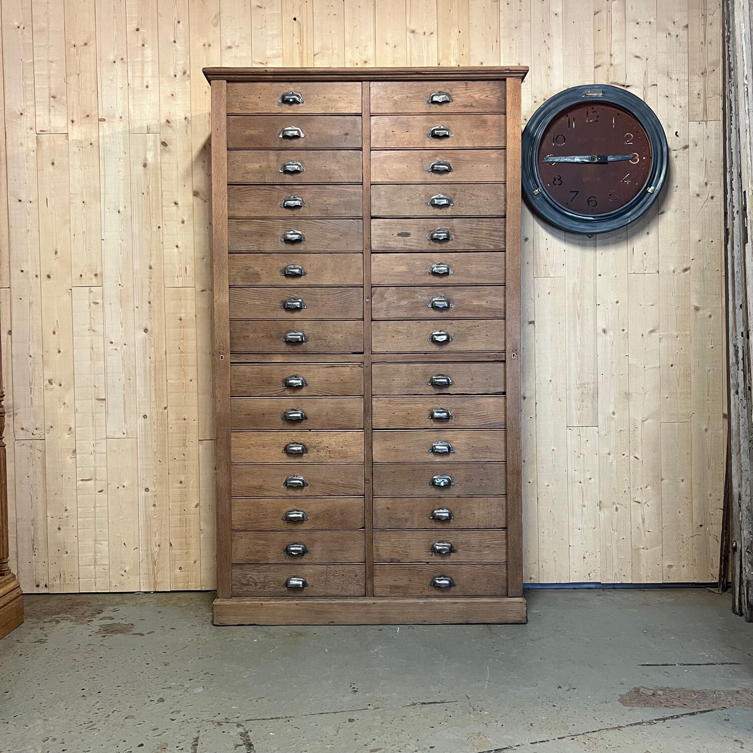 Notary's professional furniture with 30 drawers 1940