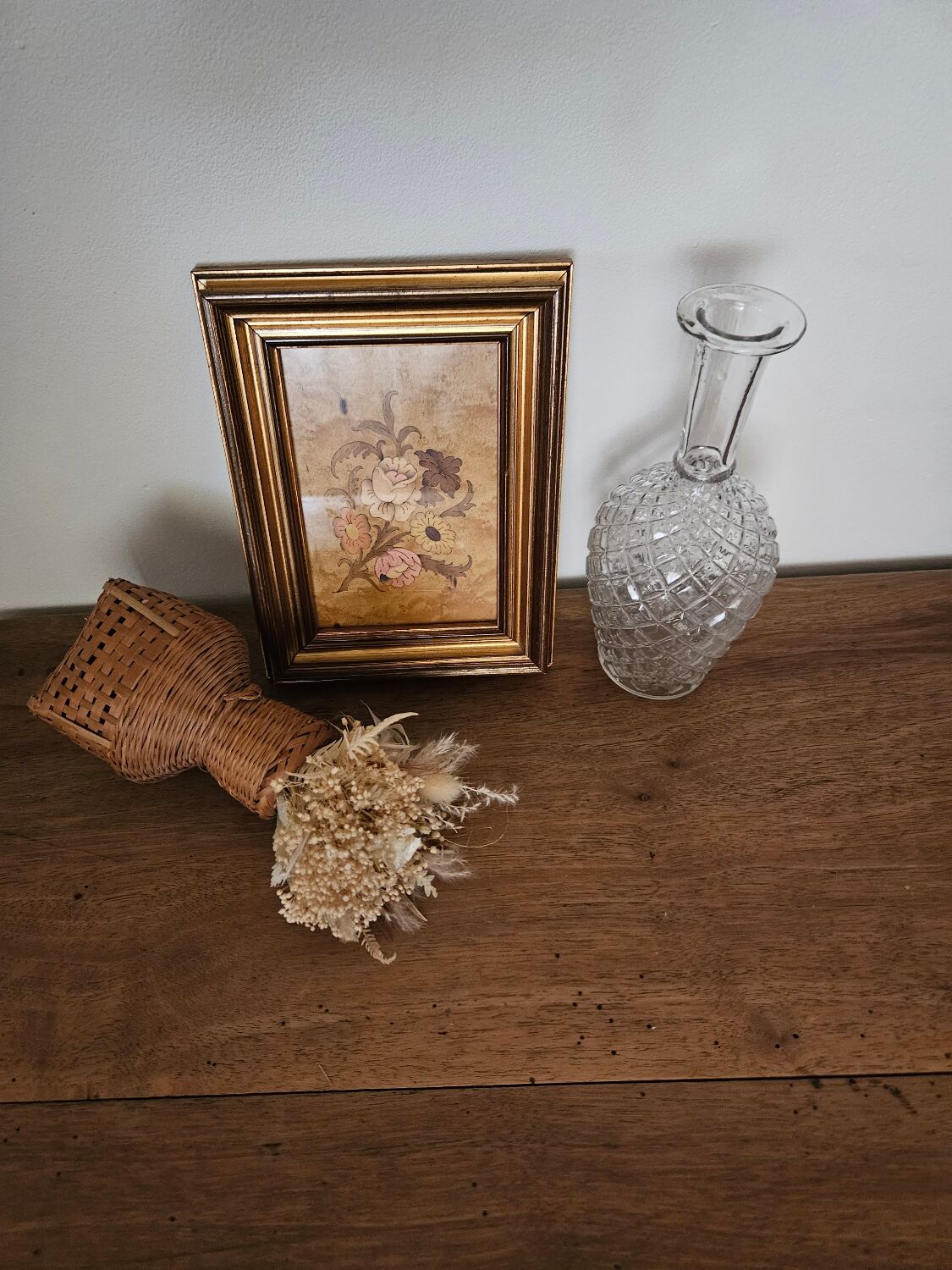 Carafe or soliflore in cut glass