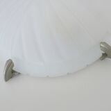 Pair of half-moon wall lights from the 1980s in Italy