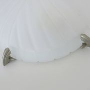Pair of half-moon wall lights from the 1980s in Italy