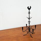 Mid-century Scandinavian metal candle holder by Gunnar Ander, 1960s.