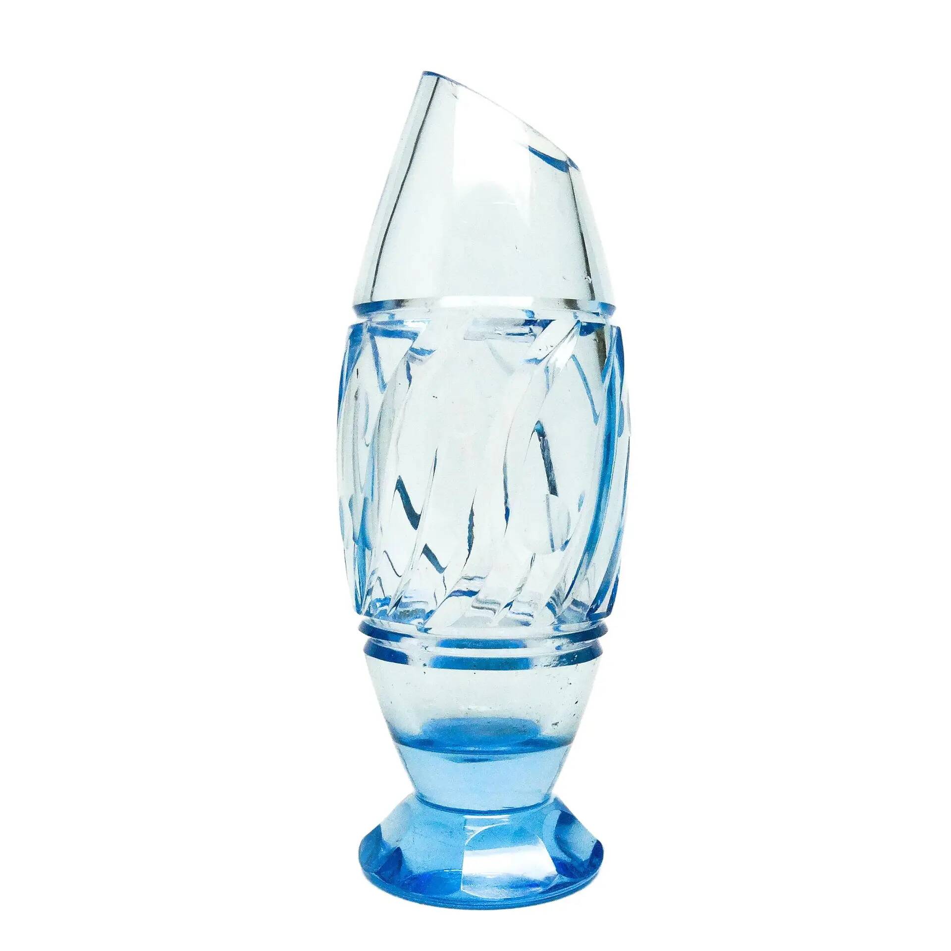 Mid-century modern vase, crystal, Czechoslovakia, 1950s