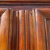 Louis XIII wardrobe in solid walnut