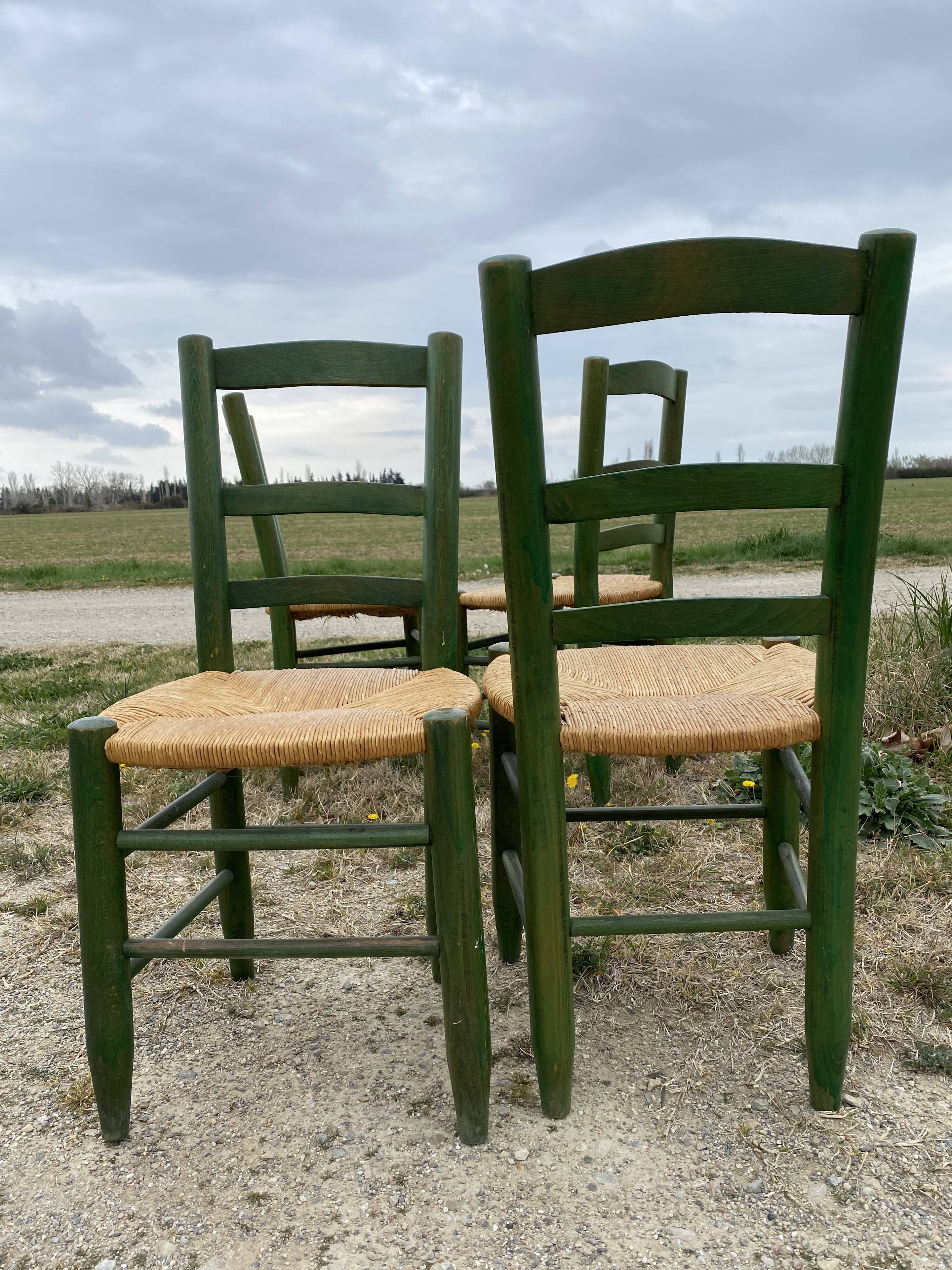 Set of 4 mulched chairs design campaign 1960