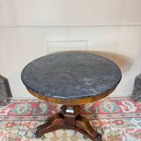 Mahogany tripod pedestal table from the 19th century Restoration period